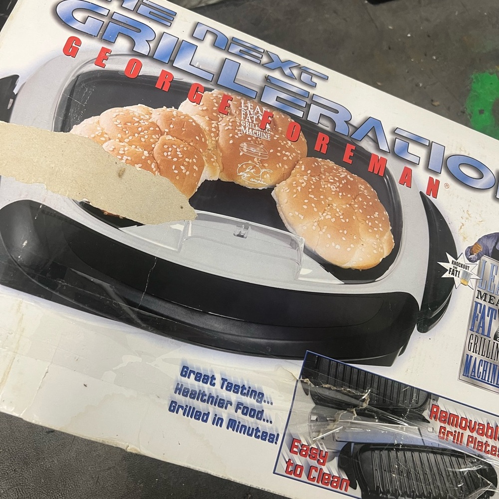 George Foreman Silver Grill